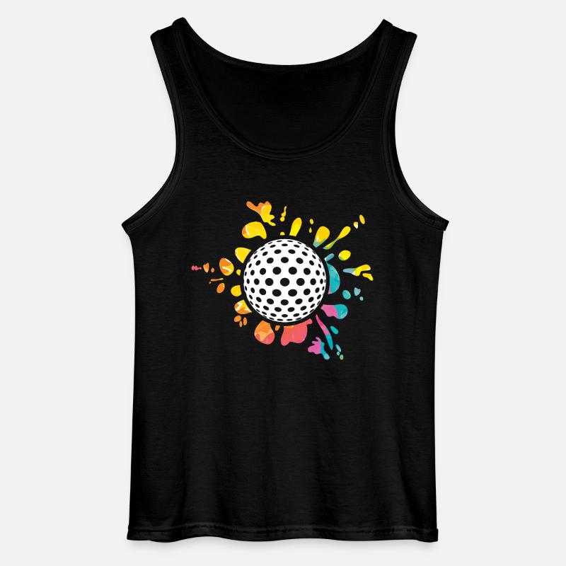 Golfspieler Golf - Gildan Männer Tank Top - Schwarz