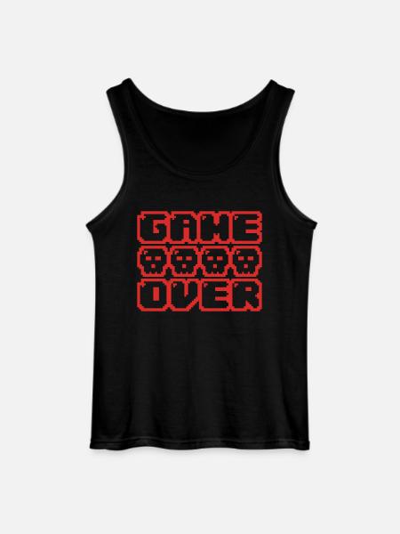 game over - Gildan Männer Tank Top - Schwarz