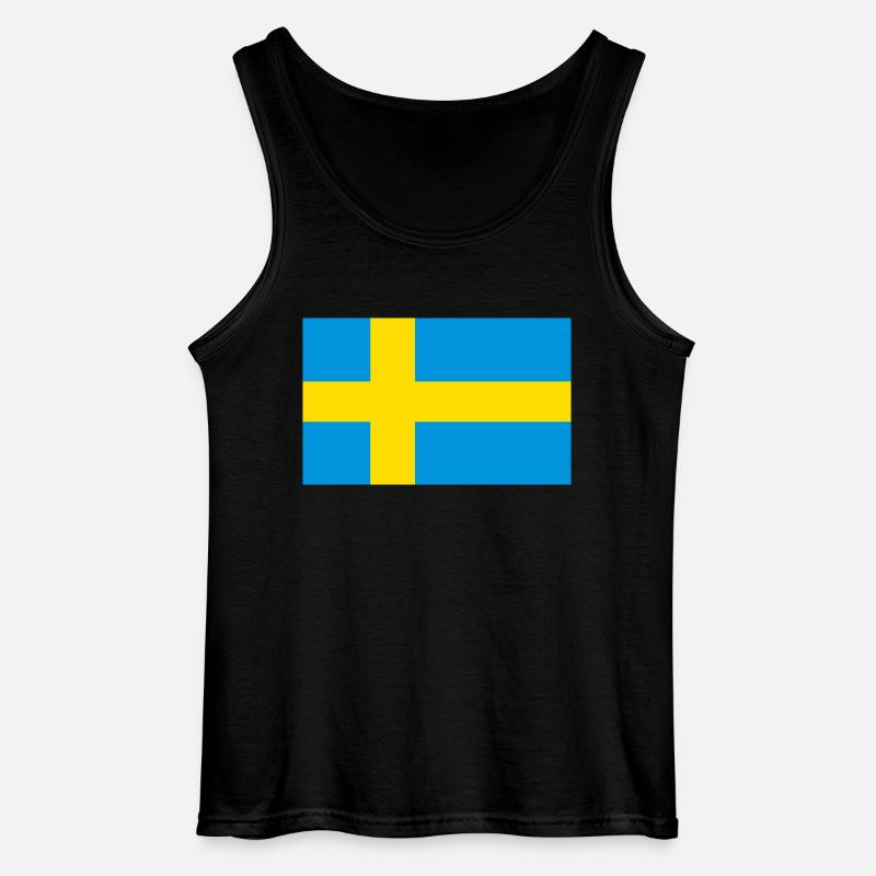 Schweden - Gildan Männer Tank Top - Schwarz