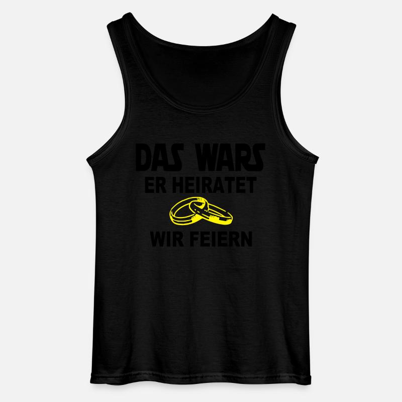 das wars - ringe 2-- - Gildan Männer Tank Top - Schwarz