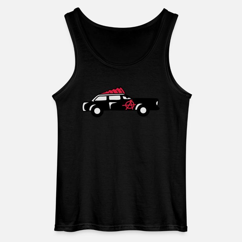 Punk Car - Gildan Männer Tank Top - Schwarz