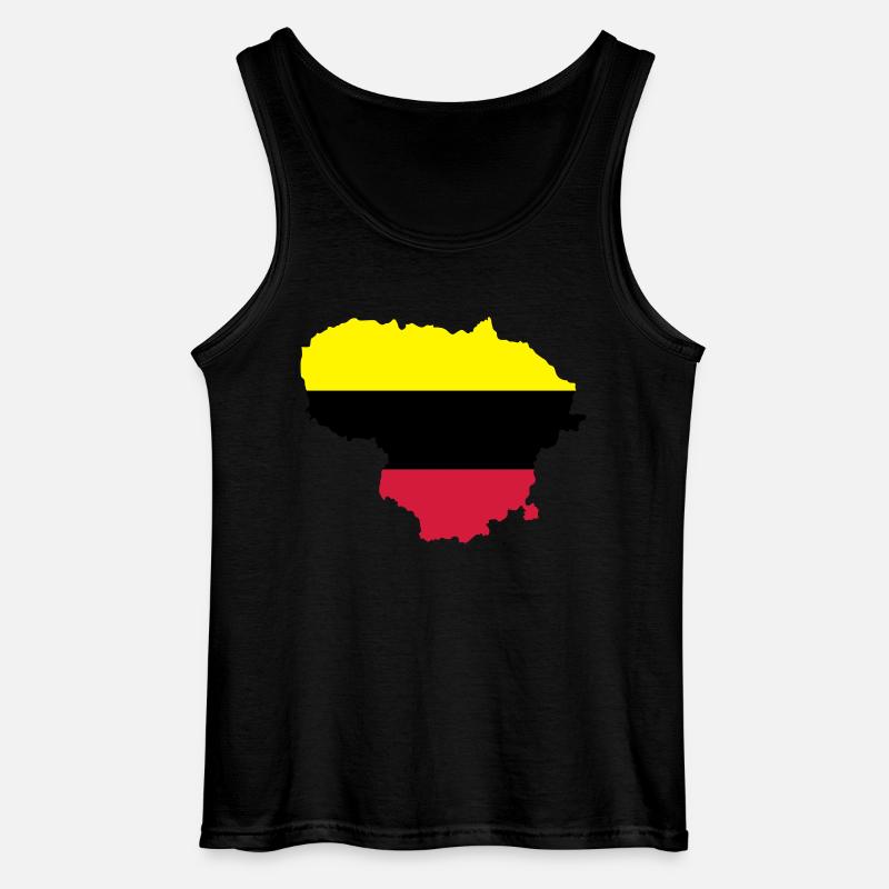 Litauen - Gildan Männer Tank Top - Schwarz