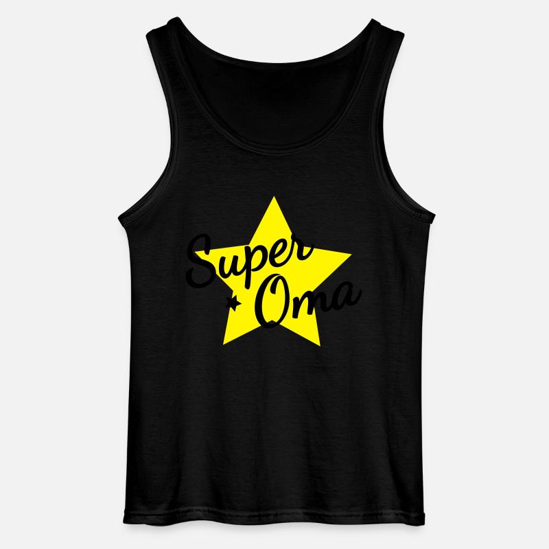 Super Oma - Gildan Männer Tank Top - Schwarz