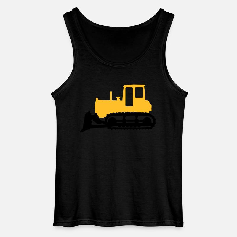 Bulldozer - Gildan Männer Tank Top - Schwarz