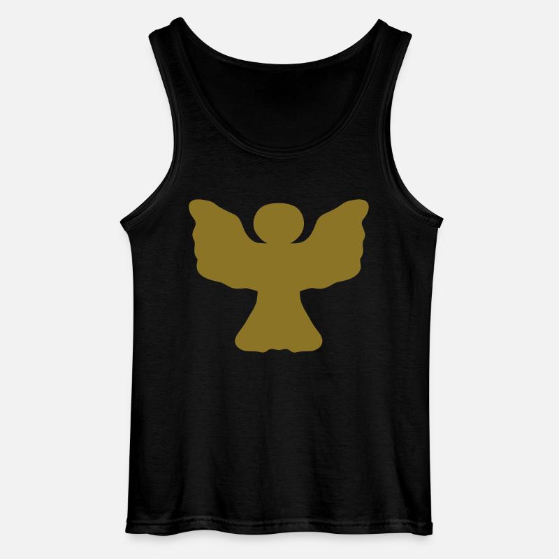 Engel - vollflächig - Gildan Männer Tank Top - Schwarz