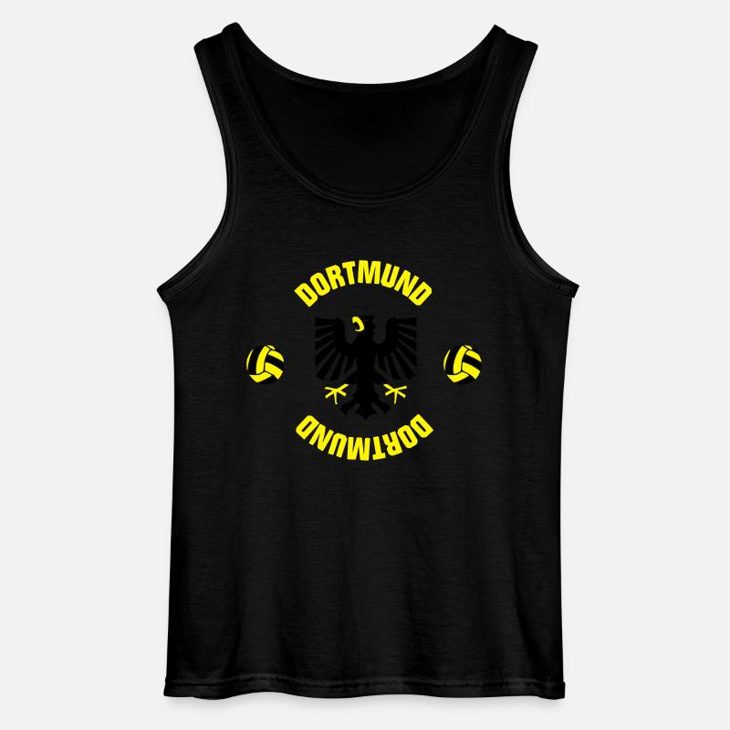 Dortmund (ID: 001013) - Gildan Männer Tank Top - Schwarz