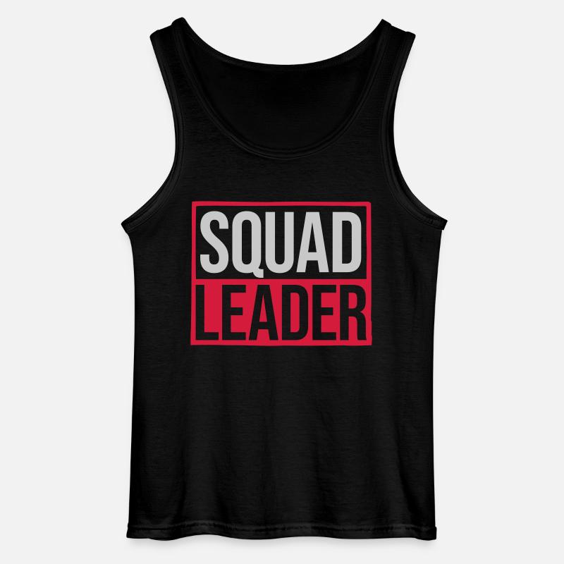 Team Squad Leader Schild - Gildan Männer Tank Top - Schwarz