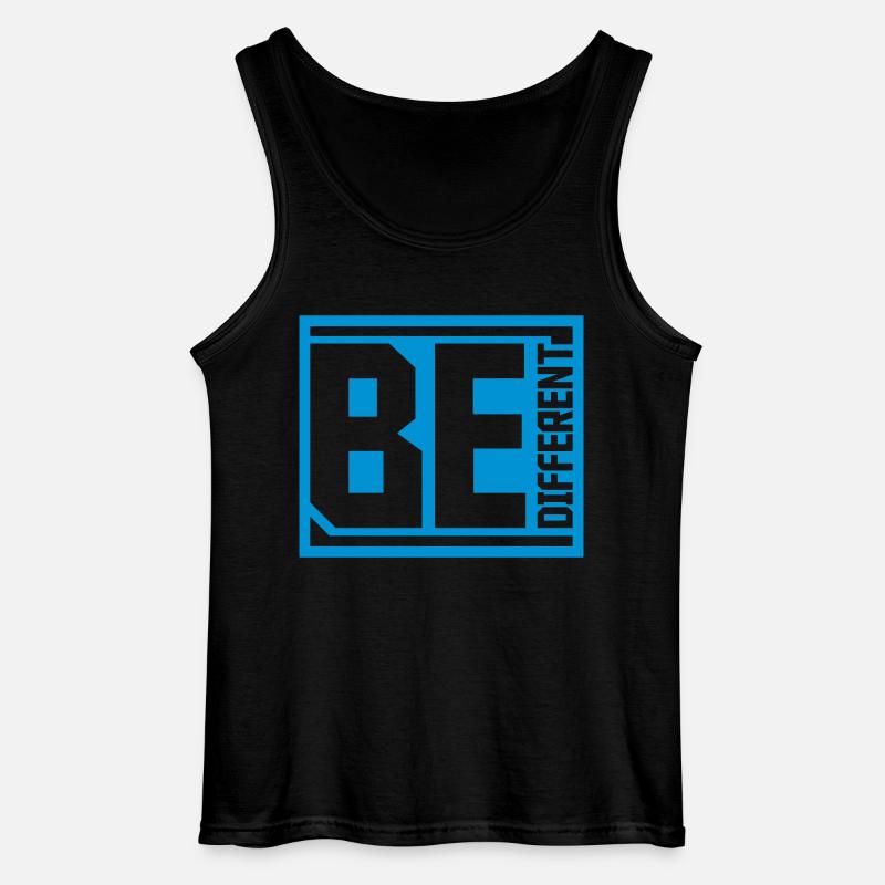 Be different Logo Design - Gildan Männer Tank Top - Schwarz