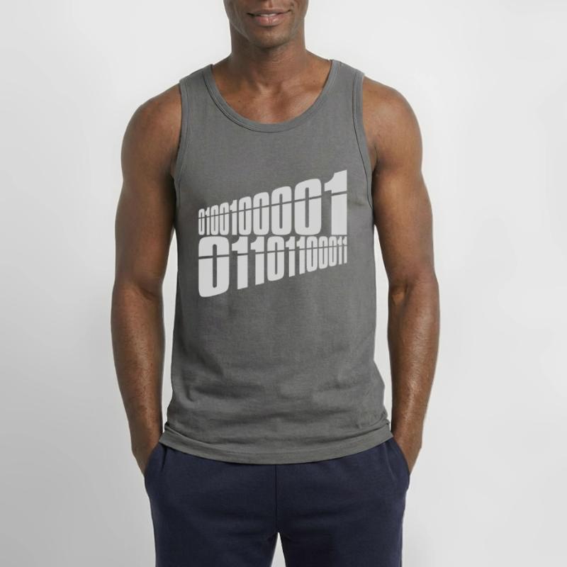 Langage de programme de code binaire Débardeur Gildan Homme