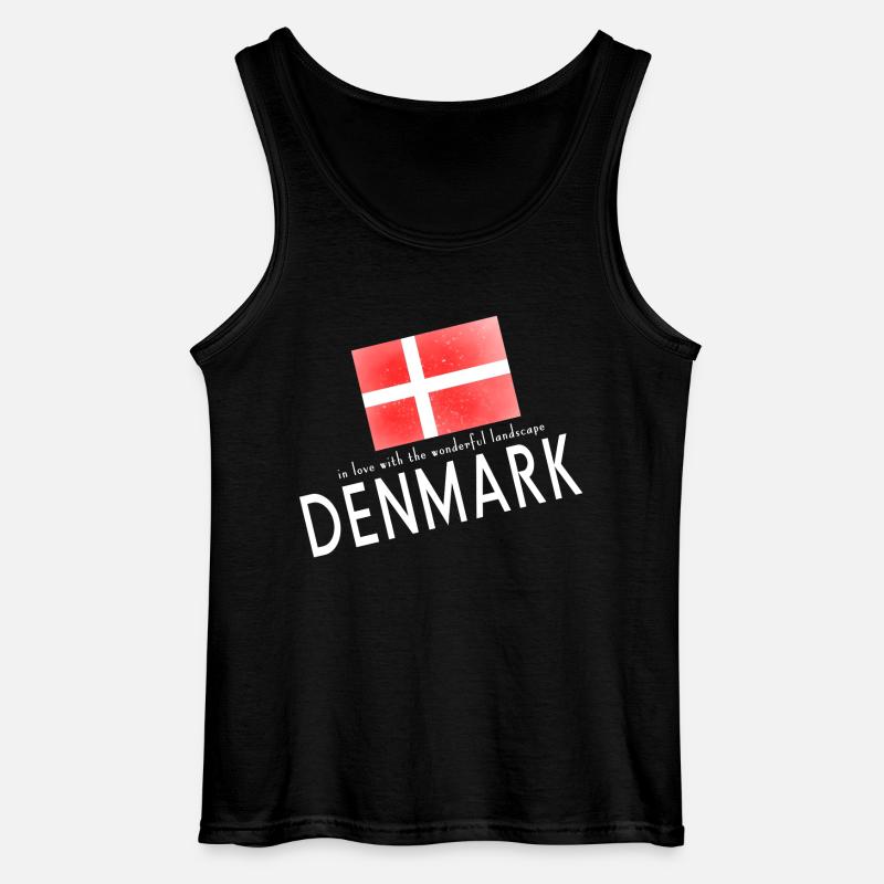 Dänemark Danmark - Gildan Männer Tank Top - Schwarz