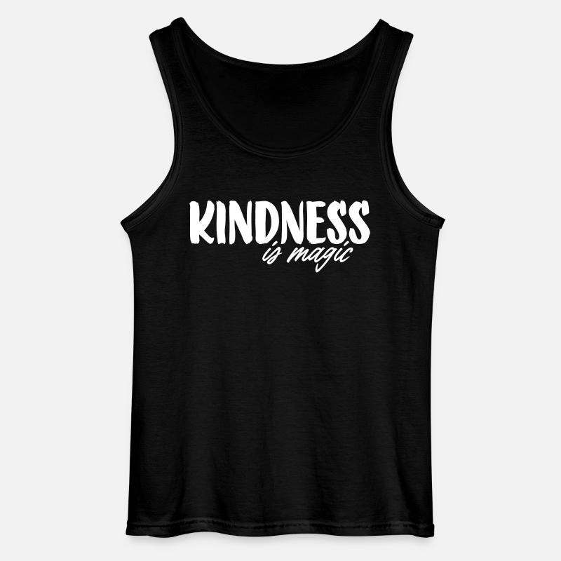 Kindness is magic - Gildan Männer Tank Top - Schwarz