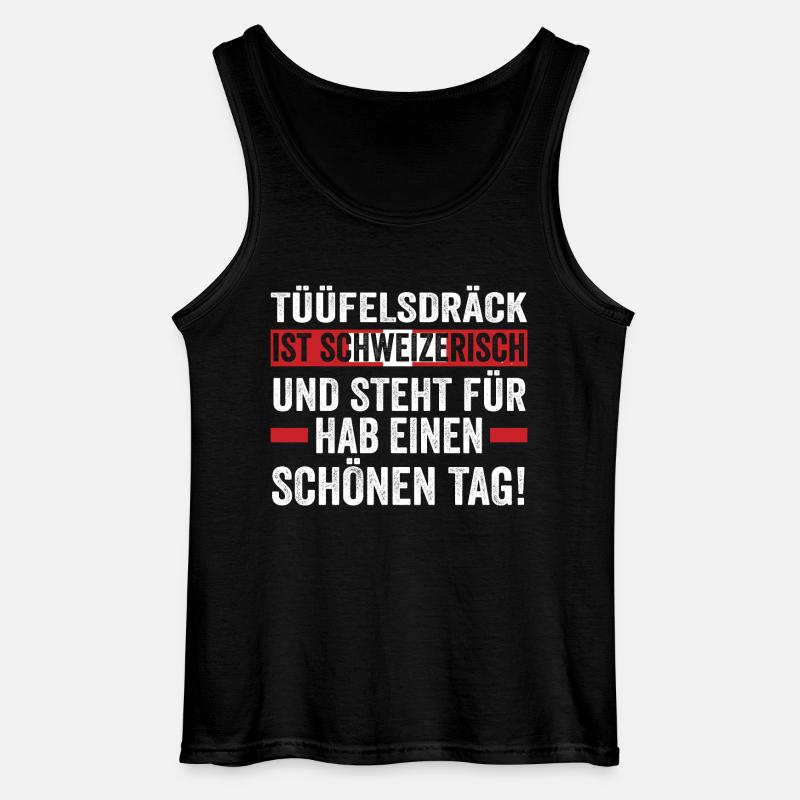 Schweizer Schweiz - Gildan Männer Tank Top - Schwarz