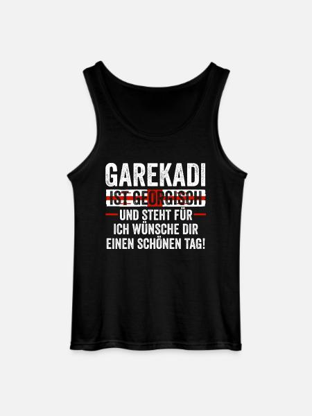 Georgian Georgia - Gildan Men’s Tank Top - black