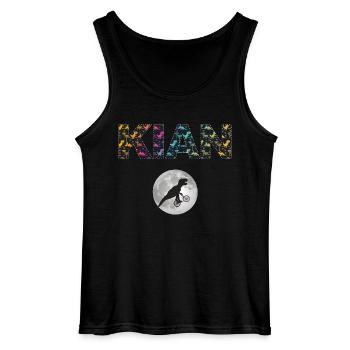 KIAN - Schöner Jungen Name mit Dinosaurier - Gildan Männer Tank Top - Schwarz - Vorne - AI Model Male 185 dark (185cm)