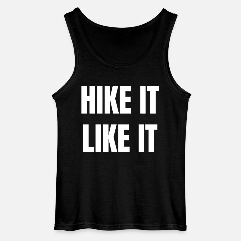 Hike it like it - Gildan Männer Tank Top - Schwarz