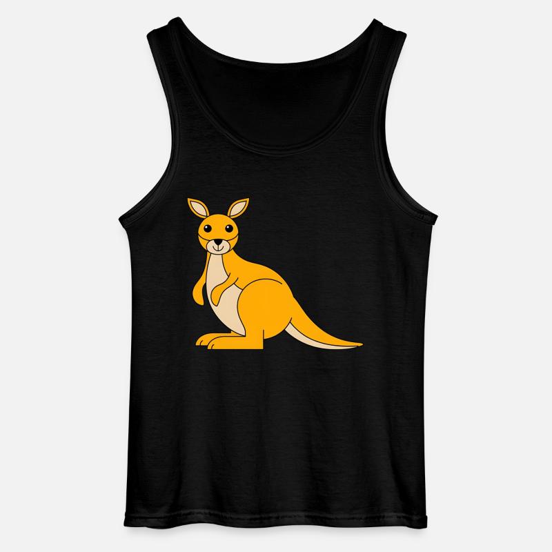 Wallaby - Gildan Männer Tank Top - Schwarz