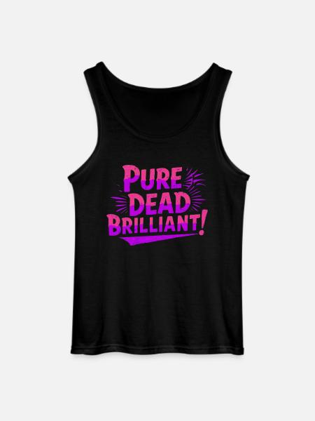 pure dead brilliant Scottish slang - Gildan Men’s Tank Top - black