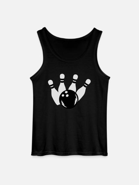 Bowling - Gildan Männer Tank Top - Schwarz