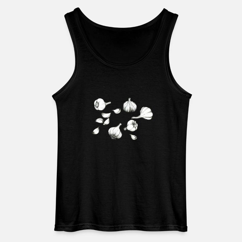 Knoblauch - Gildan Männer Tank Top - Schwarz