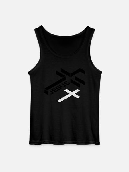 croix jésus - Débardeur Gildan Homme - noir