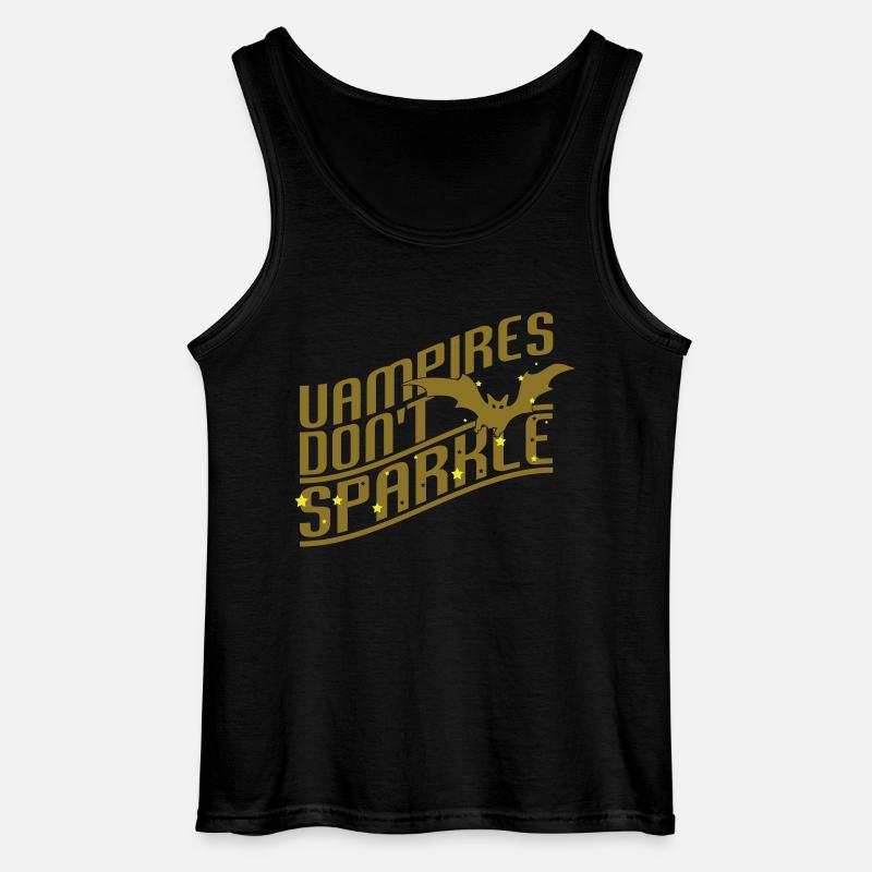 Vampires don't sparkle - Gildan Männer Tank Top - Schwarz