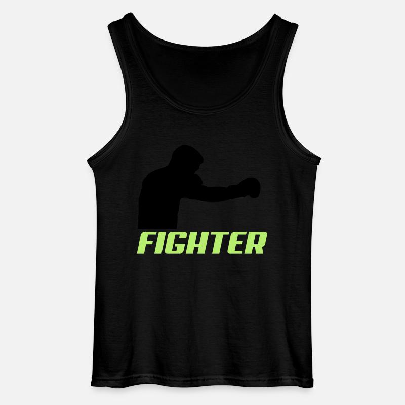 fighter2 - Gildan Männer Tank Top - Schwarz