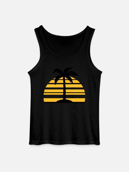 Palm - Gildan Men’s Tank Top - black