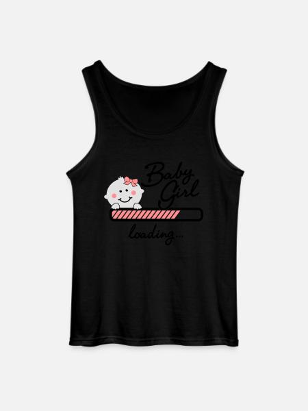 Baby Girl loading... - Gildan Männer Tank Top - Schwarz