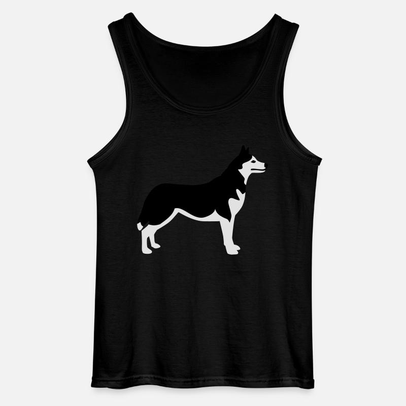 Husky - Gildan Männer Tank Top - Schwarz