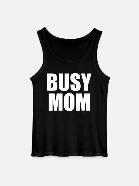 Busy mom - Gildan Men’s Tank Top - black