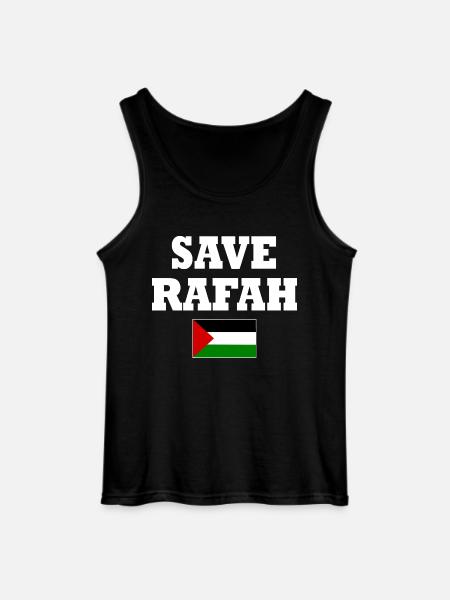 Save rafah - Gildan Männer Tank Top - Schwarz