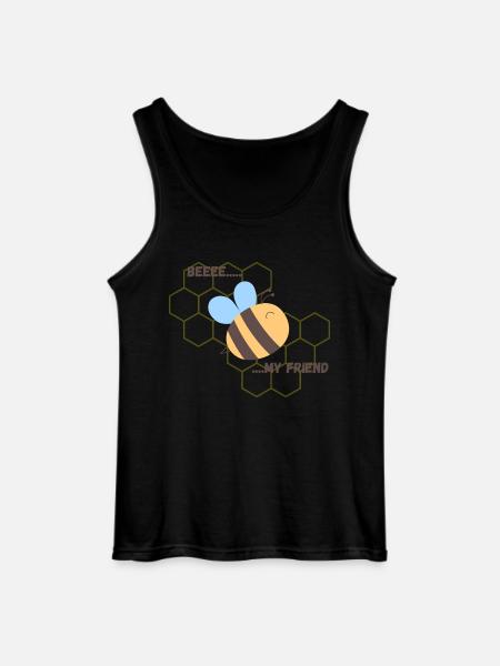 BEE MY FRIEND - Gildan Männer Tank Top - Schwarz