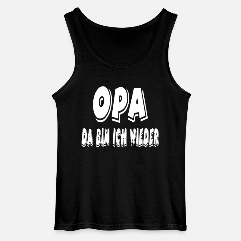 Opa - Gildan Männer Tank Top - Schwarz