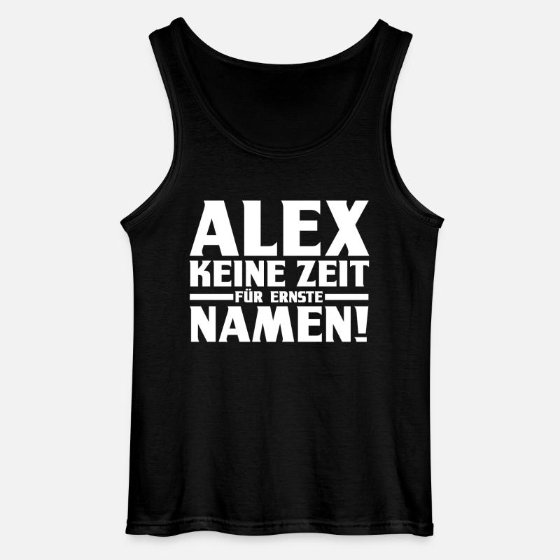 Alexander Alexandra Alexa Alex - Gildan Männer Tank Top - Schwarz