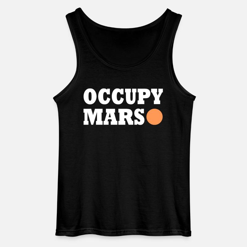Occupy Mars - Gildan Männer Tank Top - Schwarz