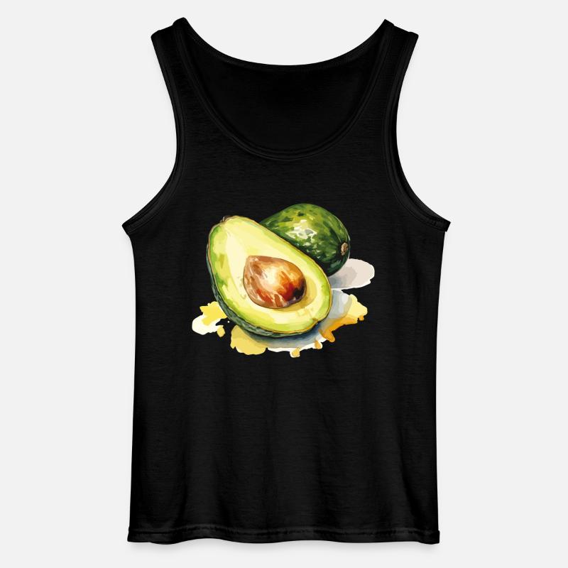 avocado 2 - Gildan Männer Tank Top - Schwarz