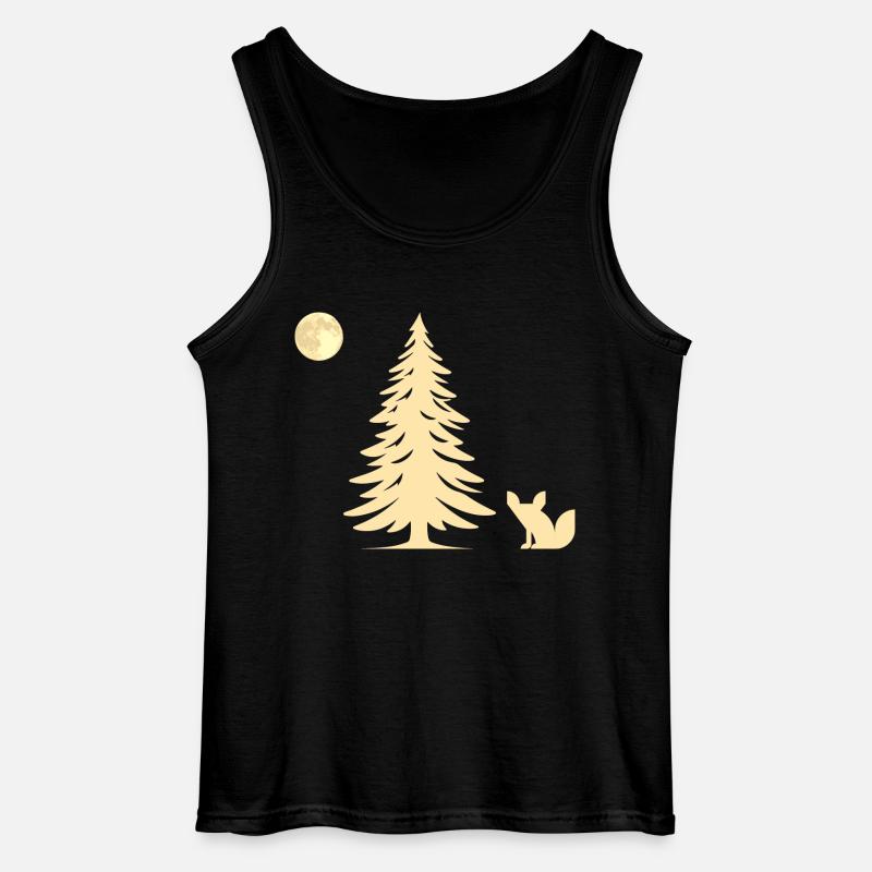 Fuchs im Wald - Geschenkidee - Gildan Männer Tank Top - Schwarz