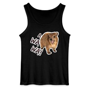Hyrax Awawa! - Schreiender Highlander - Gildan Männer Tank Top - Schwarz - Vorne - AI Model Male 185 dark (185cm)