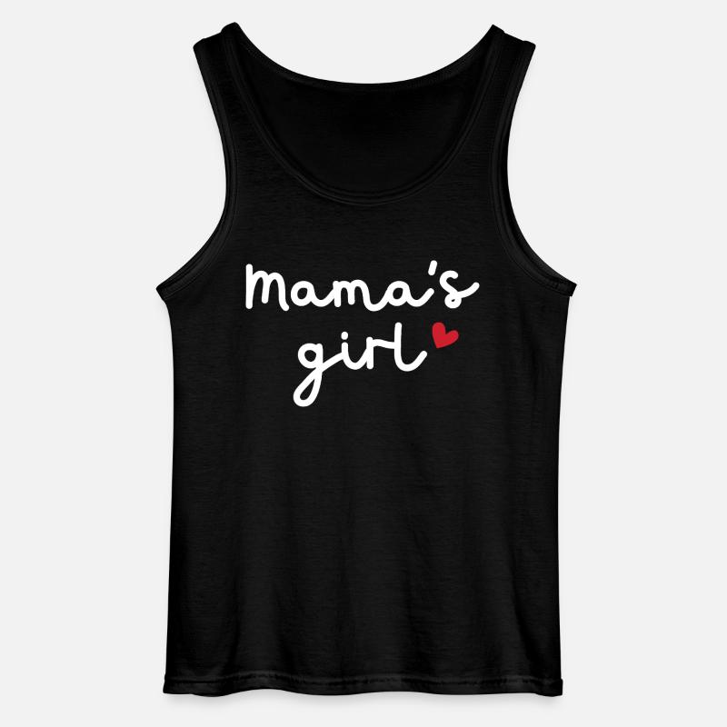 Mamas Mädchen - Gildan Männer Tank Top - Schwarz