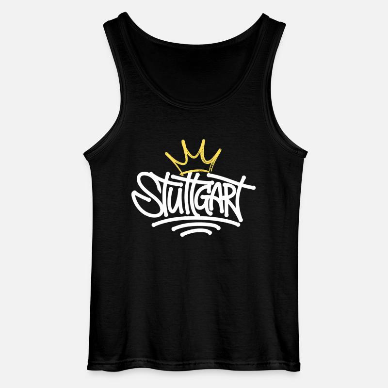 Stuttgart Graffiti - Gildan Männer Tank Top - Schwarz