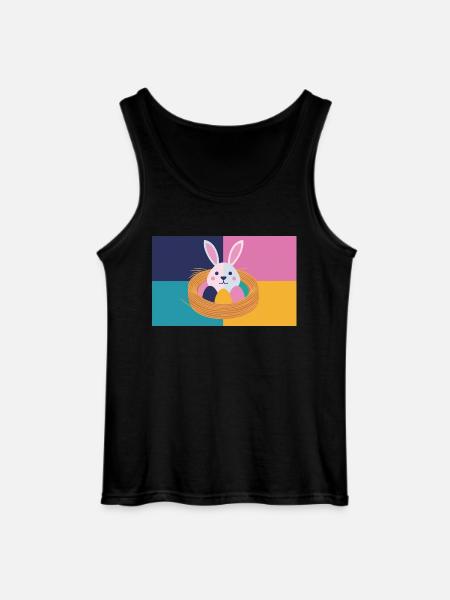 Easter Bunny No.05 - Gildan Men’s Tank Top - black