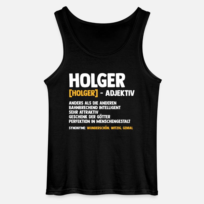 Holger - Gildan Männer Tank Top - Schwarz