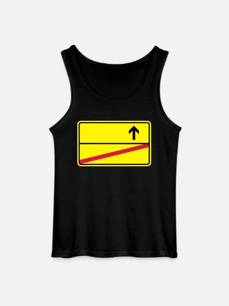 Ortsschild - Gildan Männer Tank Top - Schwarz
