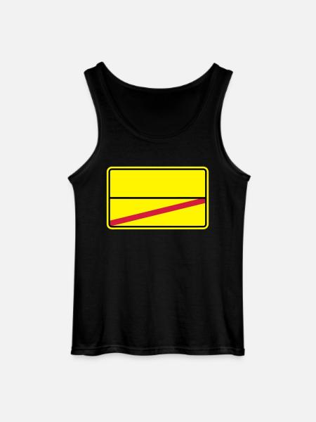 Ortsschild - Gildan Männer Tank Top - Schwarz