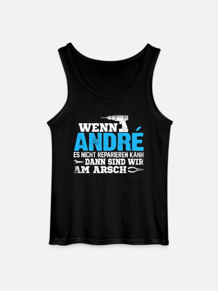 ANDRÉ - kann es reparieren - Gildan Männer Tank Top - Schwarz