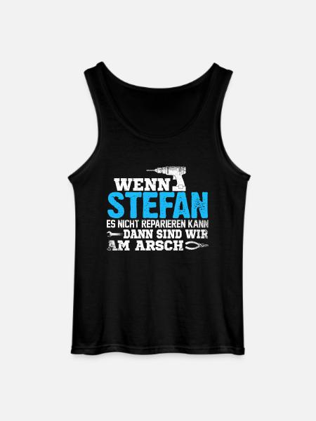 STEFAN - kann es reparieren - Gildan Männer Tank Top - Schwarz