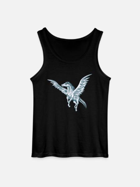 Flying Pegasus - Gildan Men’s Tank Top - black