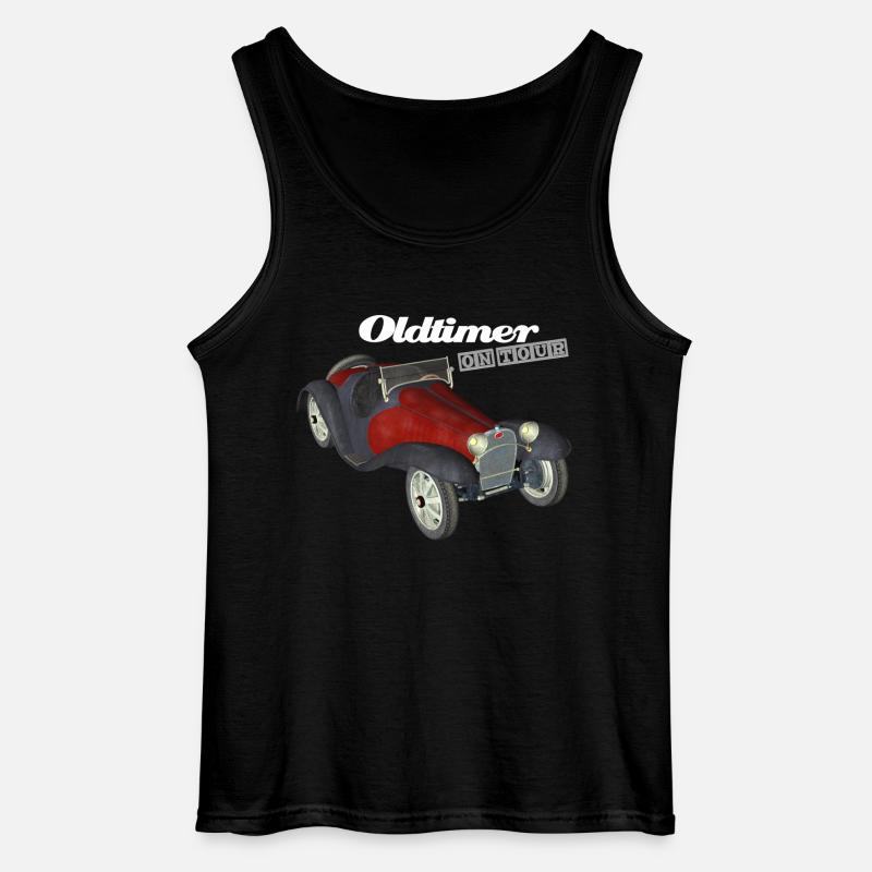 Oldtimer on Tour - Gildan Männer Tank Top - Schwarz