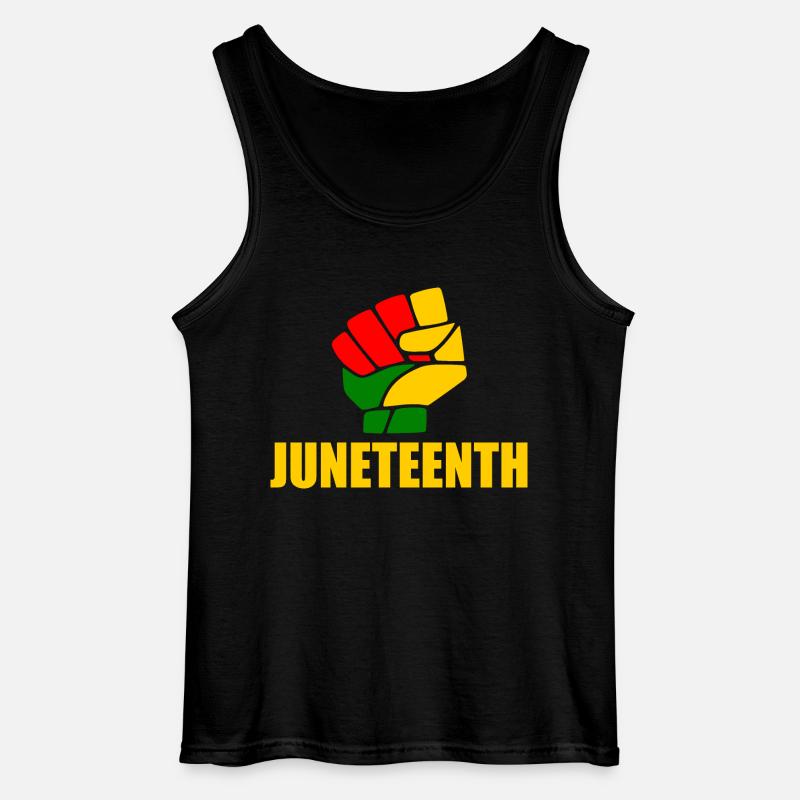 juneteenth - Gildan Männer Tank Top - Schwarz