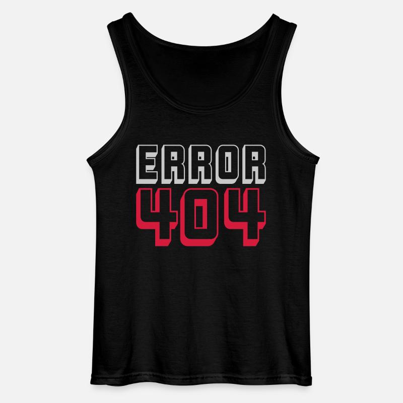 Error 404 Computer Verbindung - Gildan Männer Tank Top - Schwarz